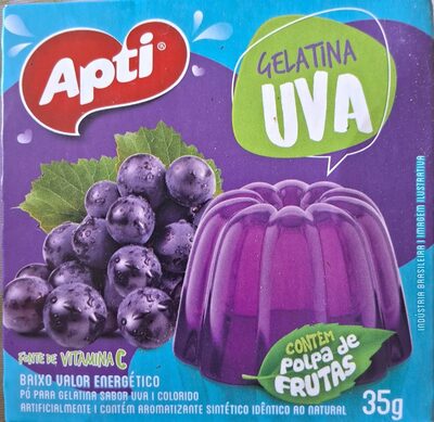 Pó para gelatina sabor uva