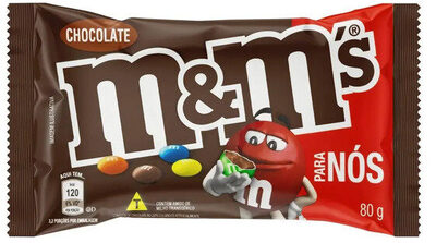 Confeito De Chocolate Ao Leite M Ms Para Nós Pacote 80g