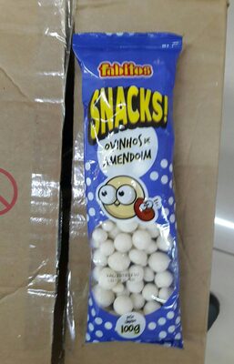 Snacks ovinhos de amendoim 100g front packaging