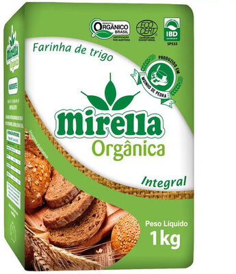 Farinha De Trigo Integral Orgânica Mirella Pacote 1kg front packaging