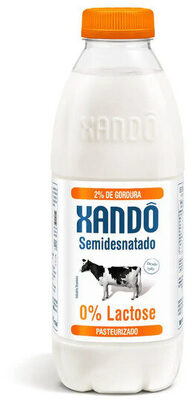 Leite Pasteurizado Tipo A Semidesnatado Zero Lactose Xandô Garrafa 1l
