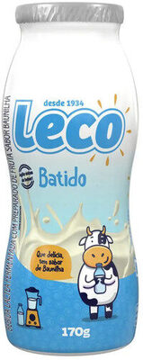 Bebida Láctea Fermentada Baunilha Batida Leco Frasco 170g