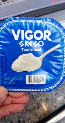 Iogurte Grego Tradicional Vigor Pote 90g