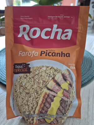 Farofa sabor picanha front packaging