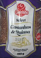 Pão integral (50%) com castanha e quinoa