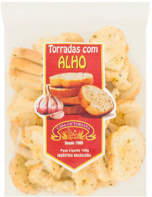 Torrada Alho Casa Victoriana Pacote 150g