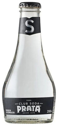 água Mineral Soda Com Gás Prata Club Soda Garrafa 200ml