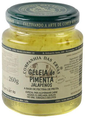 Geleia Pimenta Jalapeño Companhia Das Ervas Vidro 260g