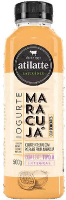 Iogurte Integral Maracujá Atilatte Garrafa 500g