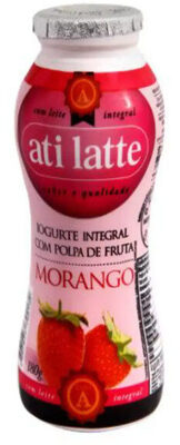 Iogurte Integral Morango Atilatte Frasco 180g