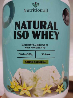 Natural ISO Whey - Sabor Baunilha