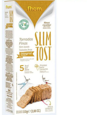 Torrada Integral Grãos Fhom Caixa 110g