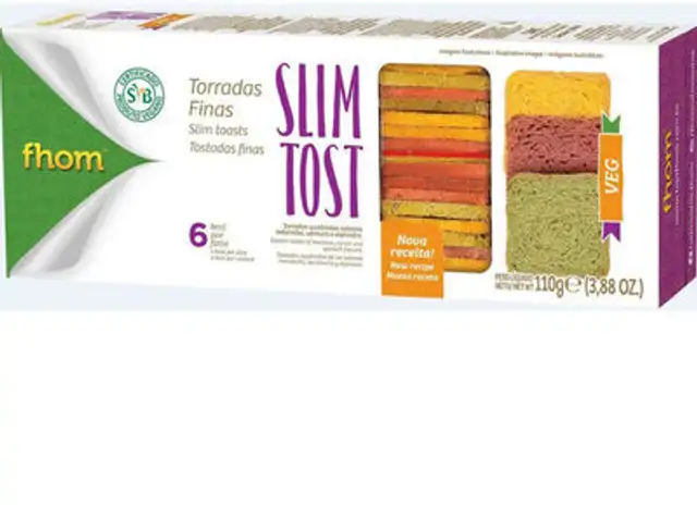 Torrada Vegetais Fhom Caixa 110g front packaging