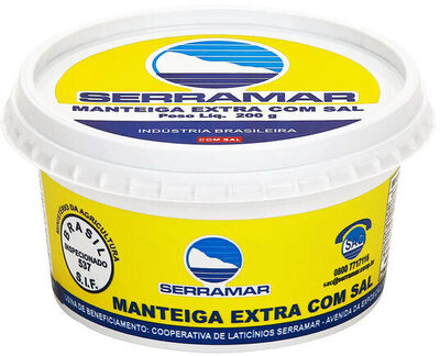 Manteiga Extra Com Sal Serramar Pote 200g