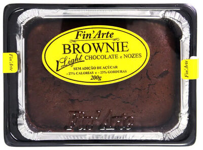 Brownie Chocolate E Nozes Light Fin Arte Bandeja 200g