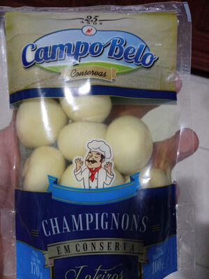 Champignons inteiros em conserva front packaging
