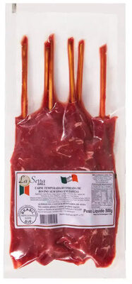 Carne Bovina Em Espeto Resfriada Temperada Sem Osso La Serra Grill 500g