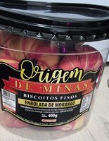 Biscoito Enrolado de Morango