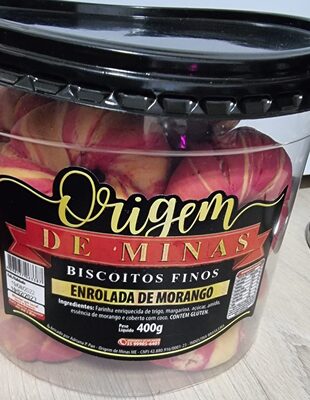 Biscoito Enrolado de Morango