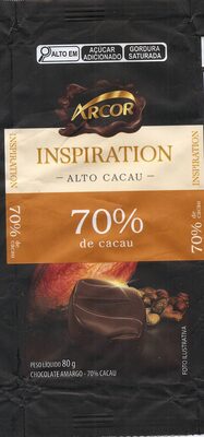 Chocolate amargo front packaging