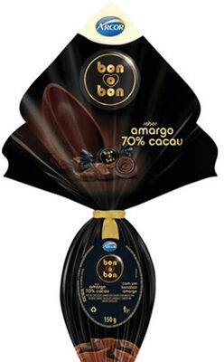 Ovo De Páscoa Amargo 70 Cacau Bon O Bon Arcor 150g
