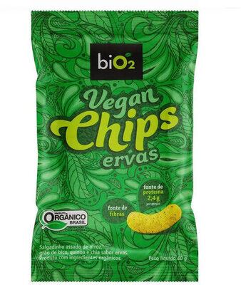 Salgadinho Orgânico Ervas Bio2 Vegan Chips Pacote 40g