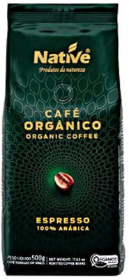 Café Expresso Em Grão Orgânico Native 500g