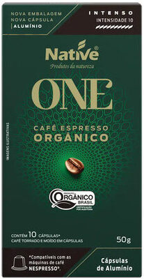 Café Em Cápsula Torrado E Moído Orgânico One Native 50g Com 10 Unidades