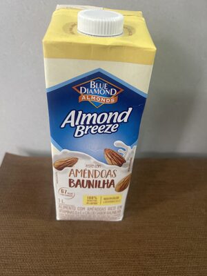 Bebida à Base De Amêndoa Baunilha Blue Diamond Almond Breeze Caixa 1l