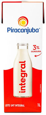 Leite Uht Integral Piracanjuba Caixa Com Tampa 1l