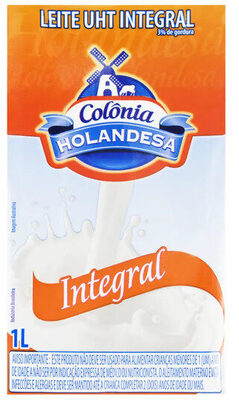 Leite Uht Integral Colônia Holandesa Caixa 1l front packaging