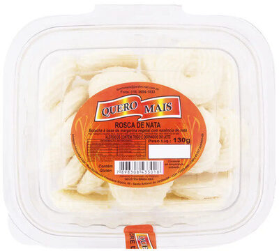 Biscoito Rosquinha Nata Quero Mais Pote 130g front packaging
