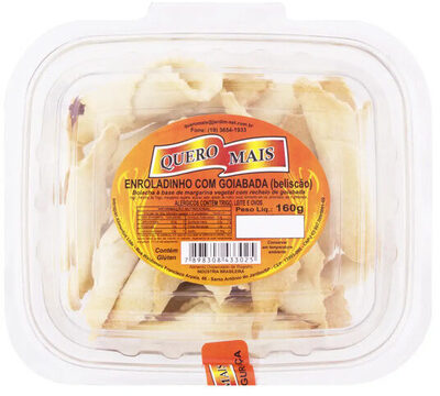 Biscoito Enroladinho Goiabada Quero Mais Pote 160g