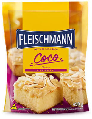 Mistura Para Bolo Cremoso Coco Fleischmann Pacote 450g