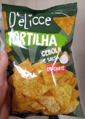 Tortilha Cebola e Salsa front packaging