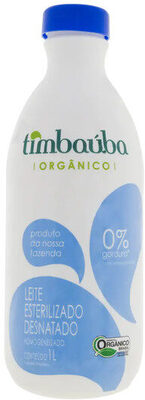 Leite Uht Desnatado Orgânico Timbaúba Caixa Com Tampa 1l