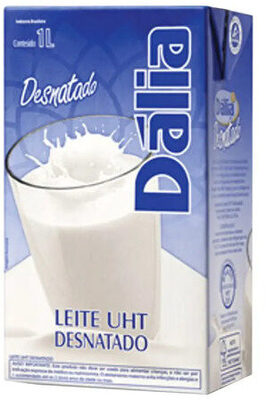 Leite Uht Desnatado Dália Caixa Com Tampa 1l