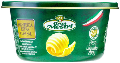 Manteiga Extra Com Sal Gran Mestri Lata 200g