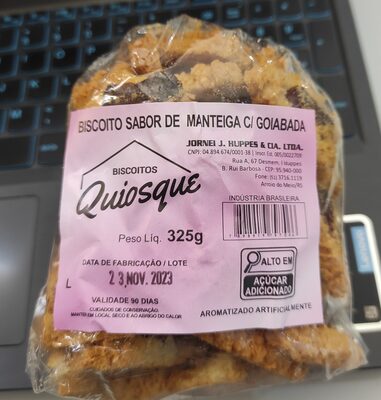 Biscoito Sabor de Manteiga com Goiabada