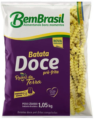 Batata Doce Pré Frita Congelada Bem Brasil Pacote 1,05kg