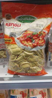 Ravioli Aricanduva 1kg, carne front packaging