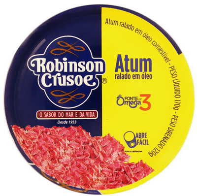 Atum Ralado Em óleo Robinson Crusoe Lata 120g