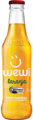 Refrigerante Orgânico Laranja Zero Sódio Wewi Garrafa 255ml