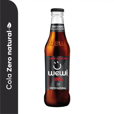Refrigerante Cola Zero Açúcar Zero Sódio Wewi Garrafa 255ml