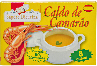 Caldo Tablete Camarão Sapore Dicucina Caixa 80g 8 Unidades