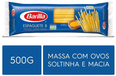 Macarrão Com Ovos Espaguete 8 Barilla Pacote 500g