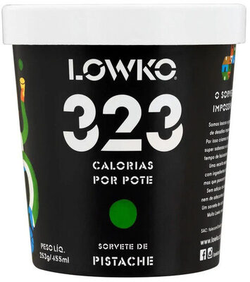 Sorvete Pistache Lowko Pote 455ml