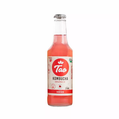 Kombucha Orgânica Hibisco Tao Basic Garrafa 275ml