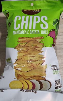 Chips de Batata Doce e Mandioca