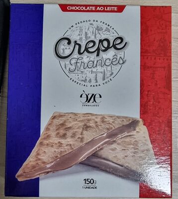 Crepe Francês Recheado de Chocolate ao Leite Congelado